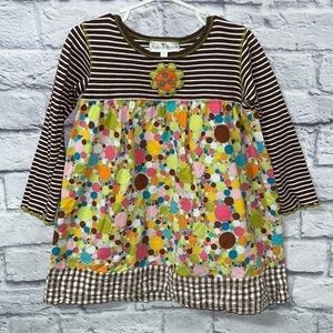 baxter and Beatrice polka dot long sleeve dress. size 5